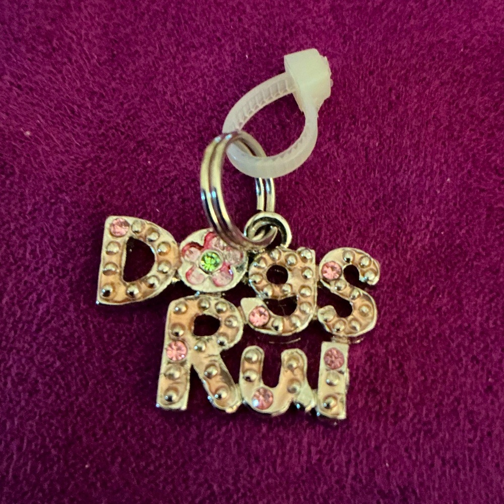 Ganz Pet Collar Charm Tag DOGS RUL